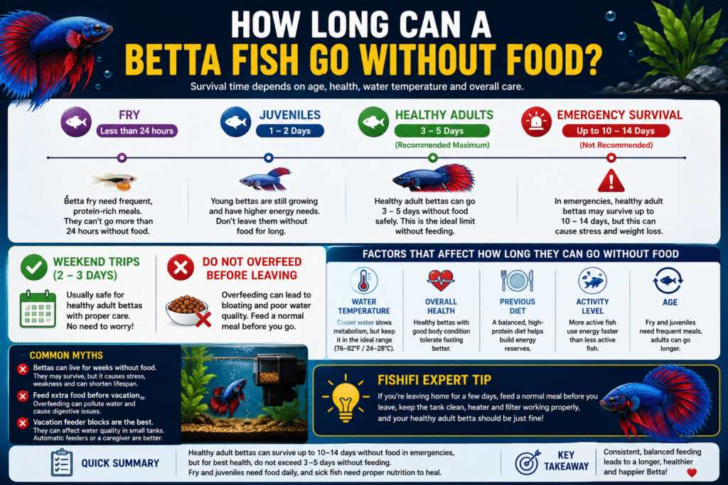 Betta Fish Food: What to Feed, How Much & Complete Feeding Guide (2026) 11 How long can your betta fast?